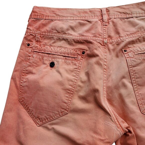 ANTONY MORATO Krop Loose Tapered Leg Pink Peach 100% Cotton Jeans US 32 - Picture 5 of 16